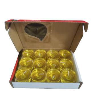 12 hours Pre filled Tug Licht oilve oil in Clear plastic cups  12 pack