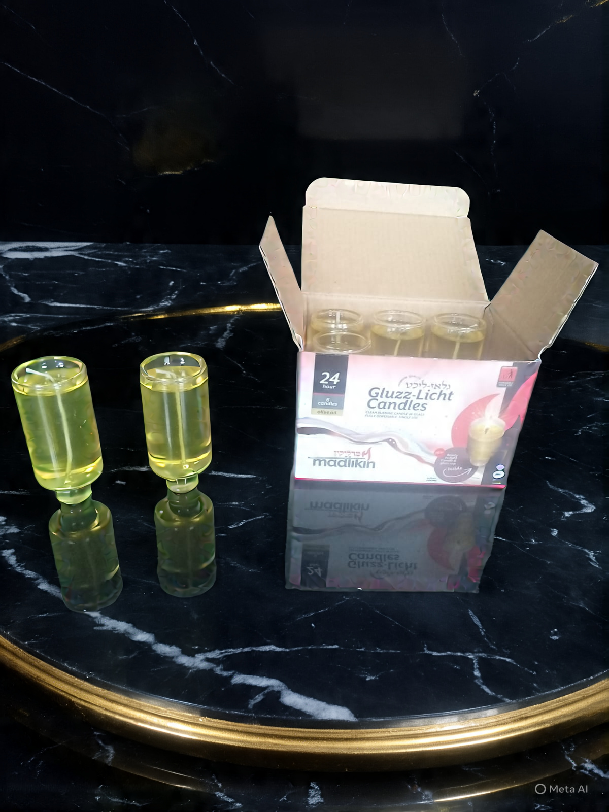 24 hours Pre filled Gluzz Licht oilve oil in glass cup 6 pack - Image 2