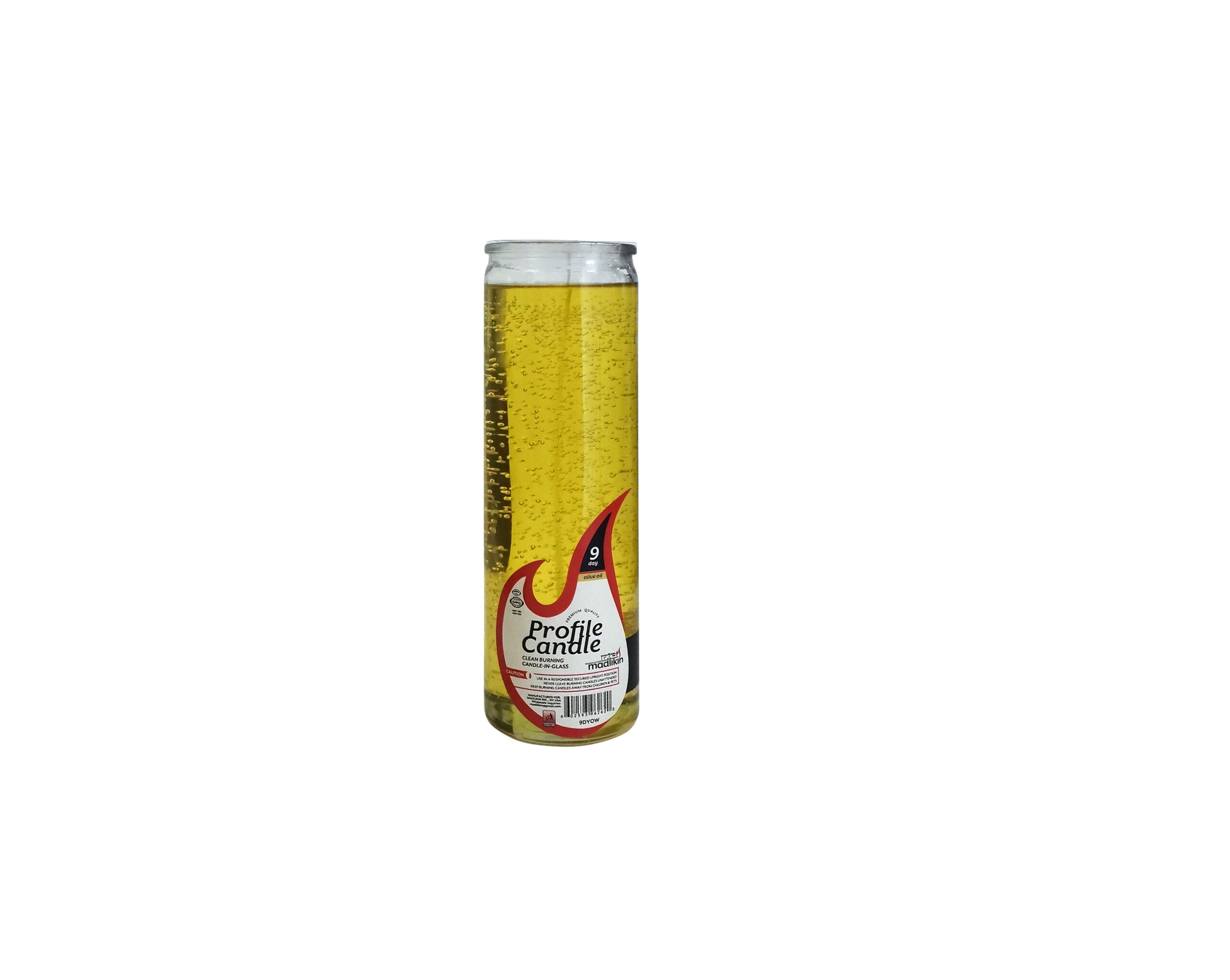 9 Day Olive oil candle in glass Cup