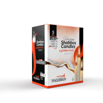 White Dinner Candlesticks Set: Dripless, Smokeless, 40 Count with Protectors - 5 Hours burn time